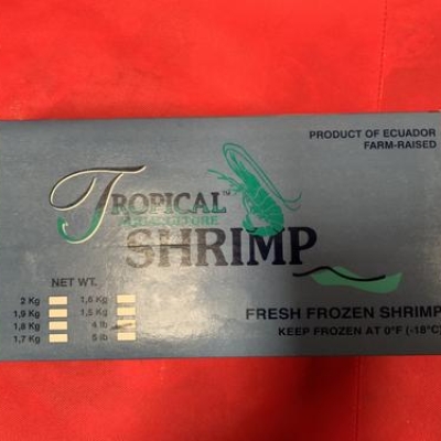 TROPICAL RAW SHRIMP HLSO - 16/20 - 10X4LBS